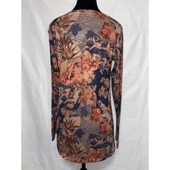 Soft Surroundings Women’s Top Thin Floral Bird Classic Print Size Small - Picture 3 of 10